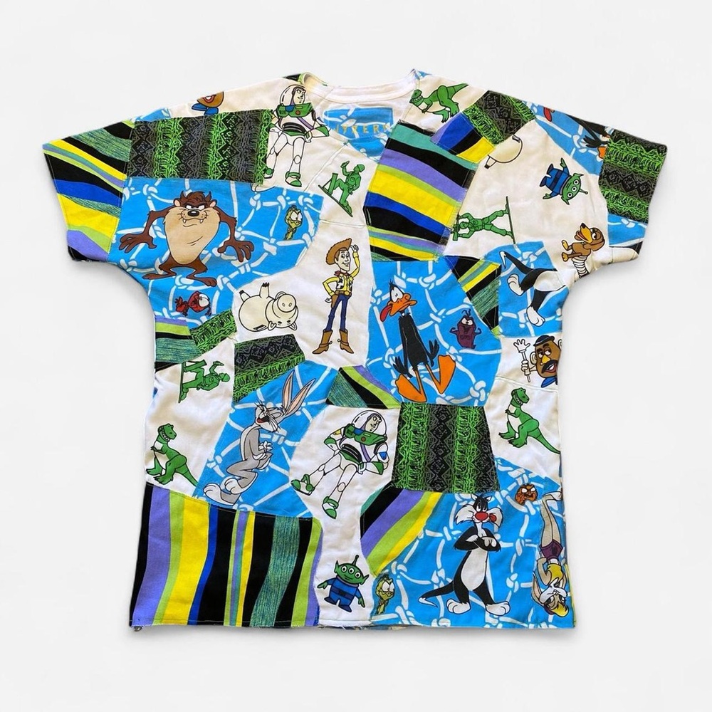 Patchwork 90’s themed T-shirt